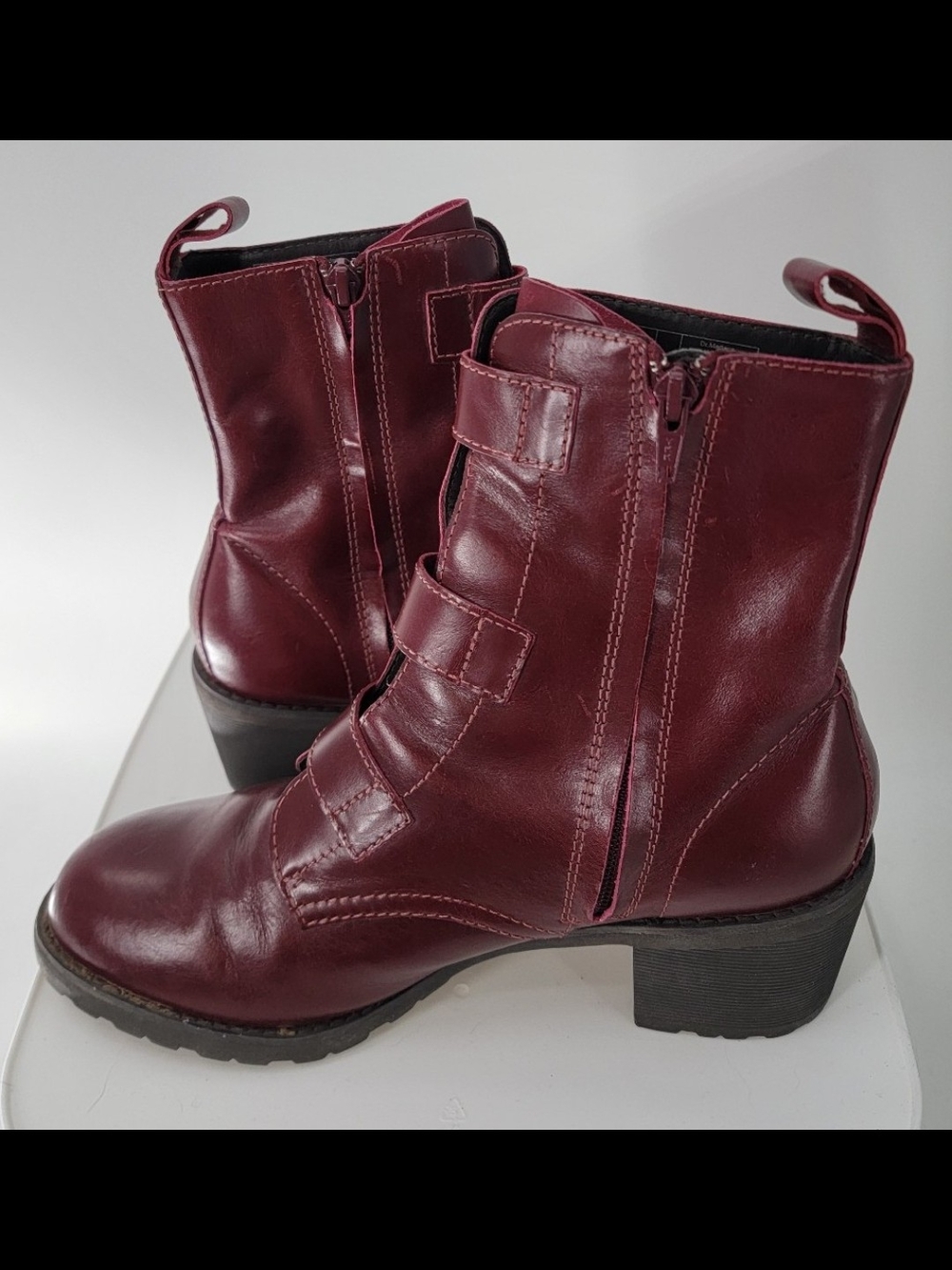 Vintage Dr Martens Aletta Ox Blood Boots Rare - Picture 6 of 8